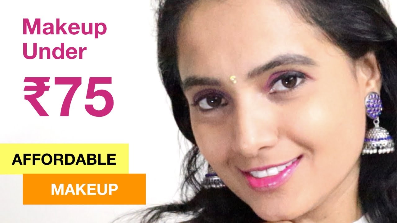 ₹75 ಒಳಗೆ ಗ್ಲಾಮರಸ್ ಮೇಕ್ಅಪ್ | Get Glamorous Makeup Look For Just ₹75 ($1) - Simple & Affordable Makeup
