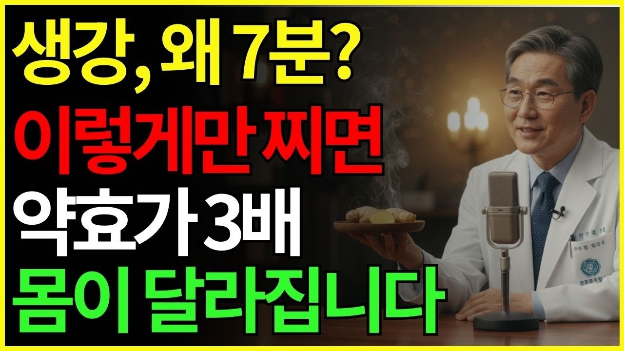 모르면 손해, 생강을 &lsquo;이렇게&rsquo; 찌면 약효가 3배 올라갑니다 | 항염효과 | 면역력 | 장수비법 | 혈류개선 | 건강관리