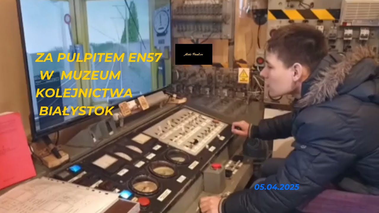 ZA PULPITEM EN57 W  MUZEUM KOLEJNICTWA BIAŁYSTOK  05.04.2025