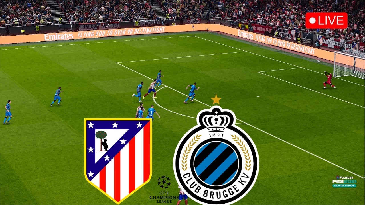 Atletico Madrid vs Club Brugge &bull; Champions League 2025/26 &bull; PES 21 Match Simulation