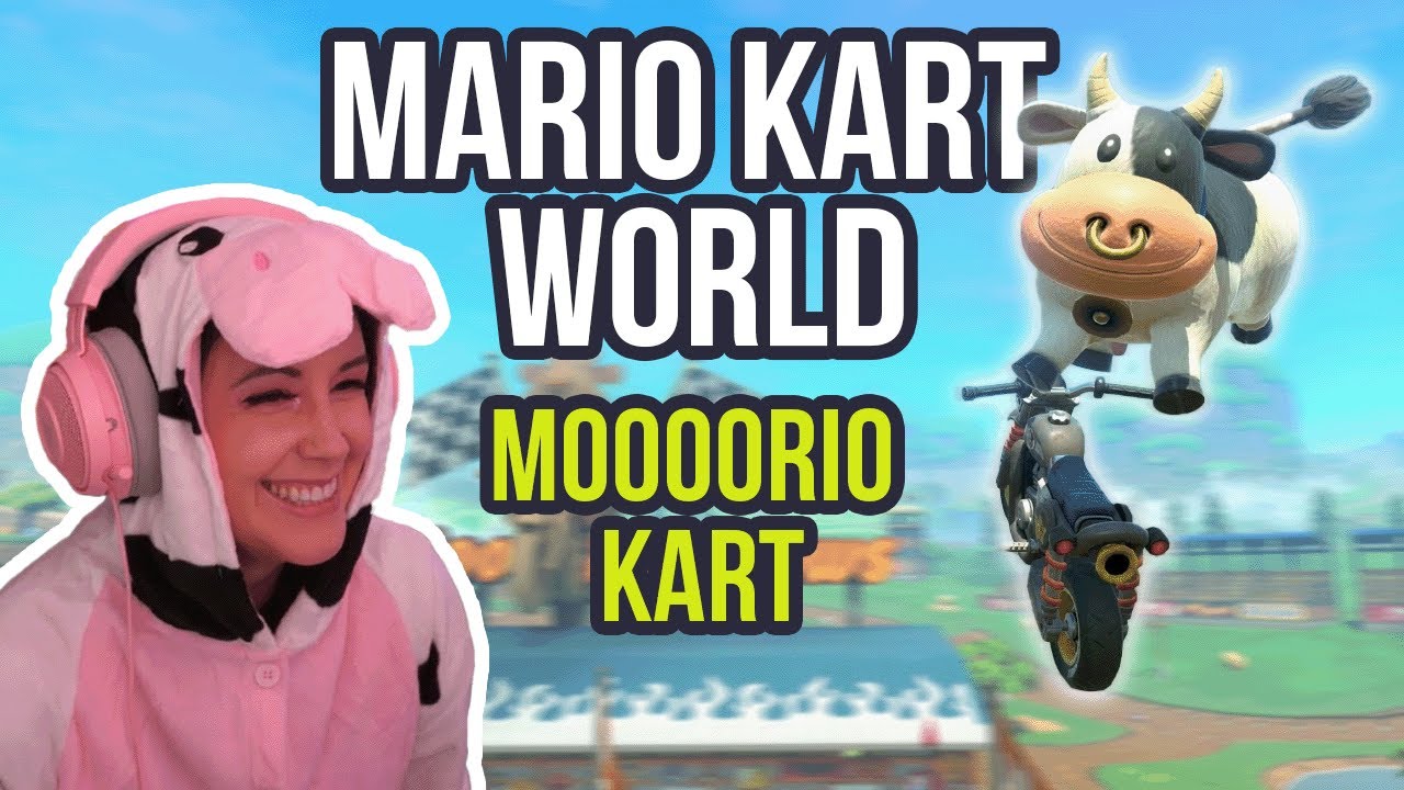 MOOOrio Kart! Mario Kart World (Part 1) -  Meg Turney