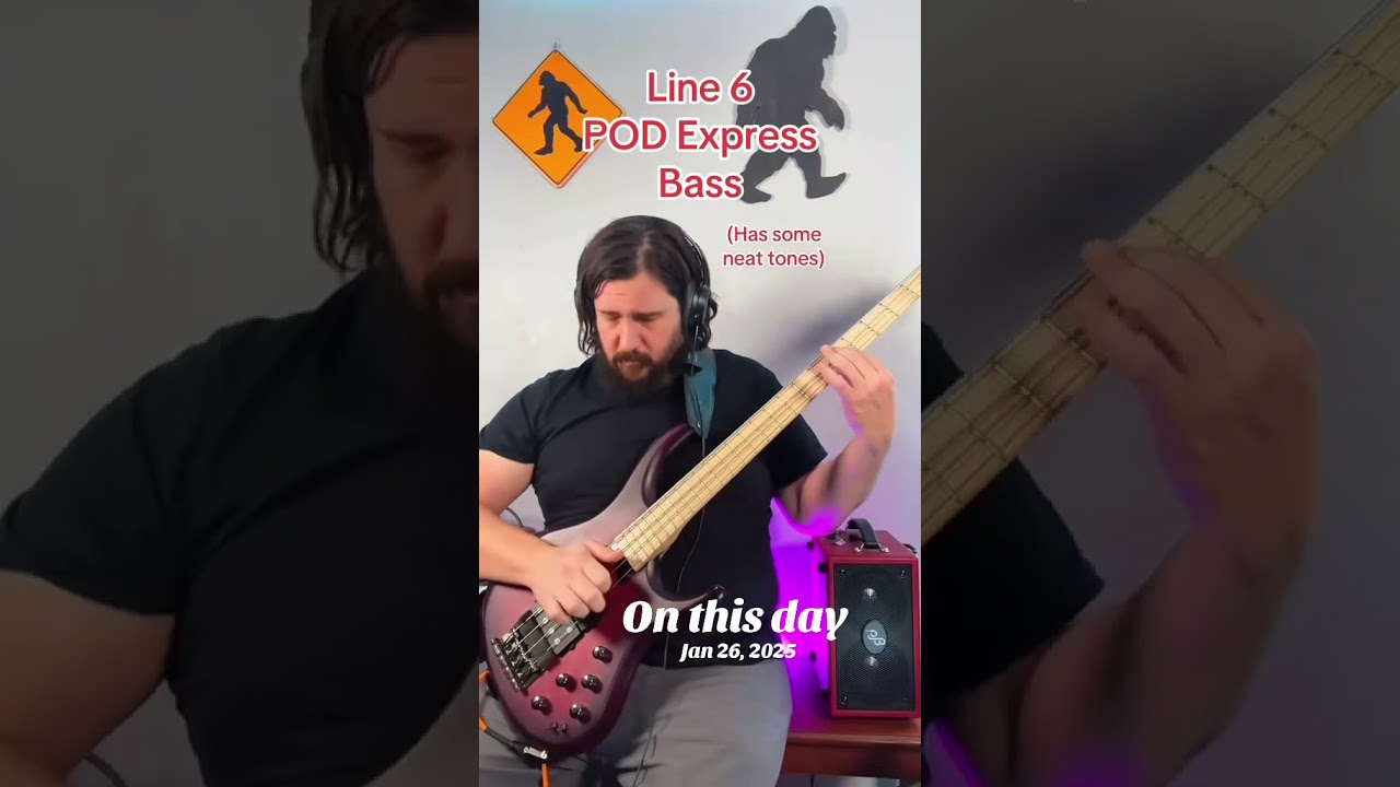 Slap bass and harmonics - POD Express Bass