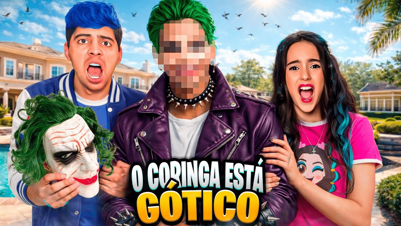 VIMOS O ROSTO DO CORINGA GÓTICO!! ELE É MUITO MALVADO!!