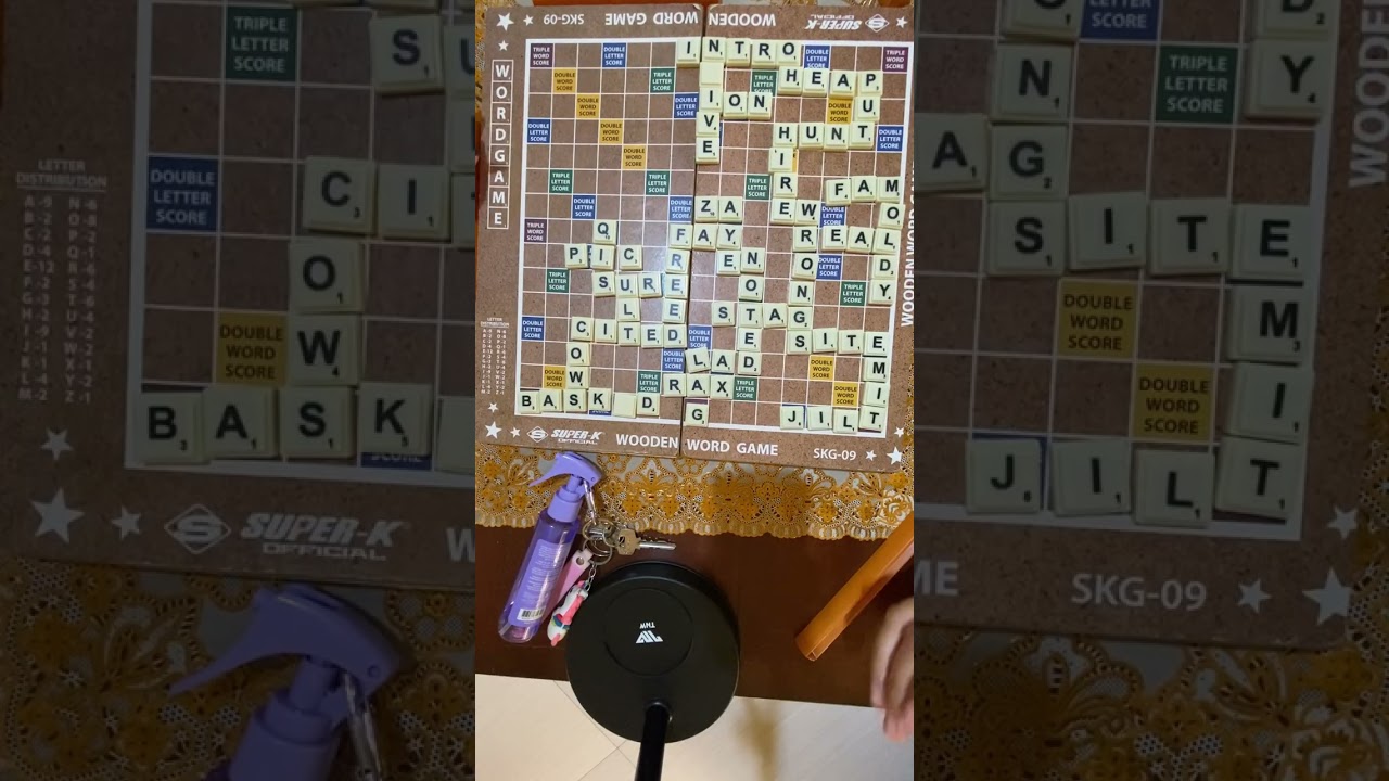 Scrabble during our vacant time ✨🫶