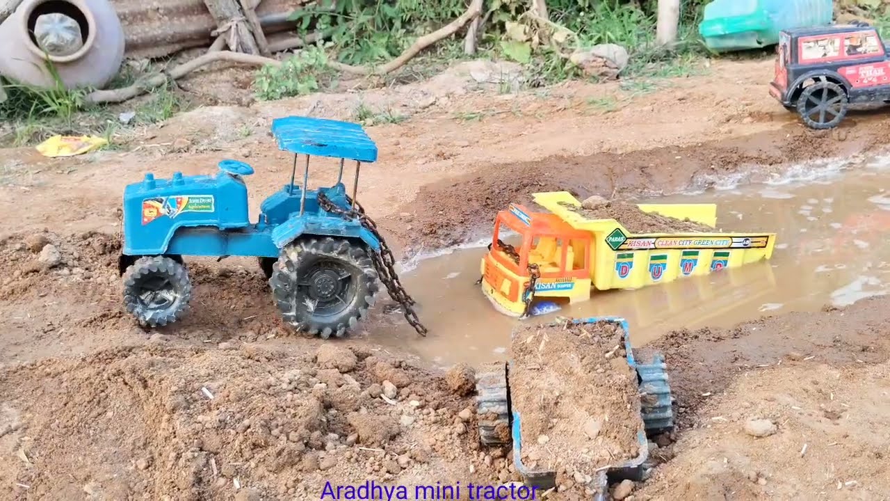 Bahut 💯 bada khacha🚜 macha hua 🚜Hai mini truck fas gaya 💯hai aur mini 855 Swaraj 💯bahar nikal 