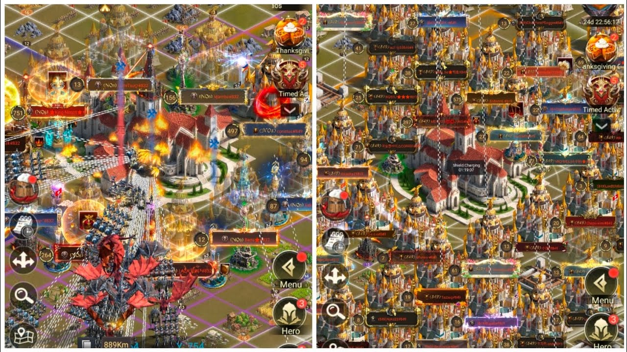 Rise of Castles | SX25 Eden | Карта 900039 | День противостояния 9 | NOS против UAO | UKK против ...