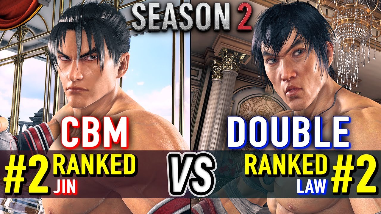 T8 🔥 CBM (#2 Ranked Jin) vs DOUBLE (#2 Ranked Law) 🔥 Tekken 8 (SEASON 2) High Level Gameplay