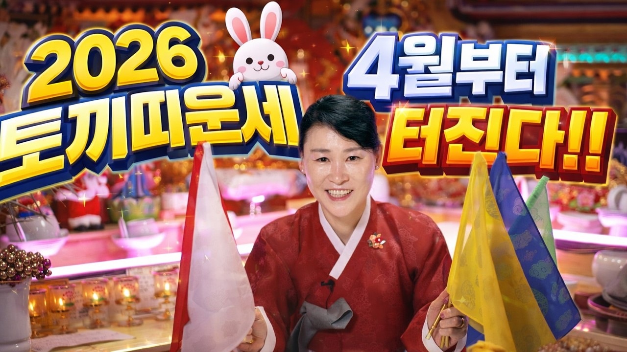 ⭐2026년 병오년 토끼띠운세⭐ '12년만에 하늘에서 천운을 내린다' 역대급 대운이 들어와 수백억 돈벼락 맞고 초대박나는 63년생 75년생 87년생 99년생 토끼띠 신년운세