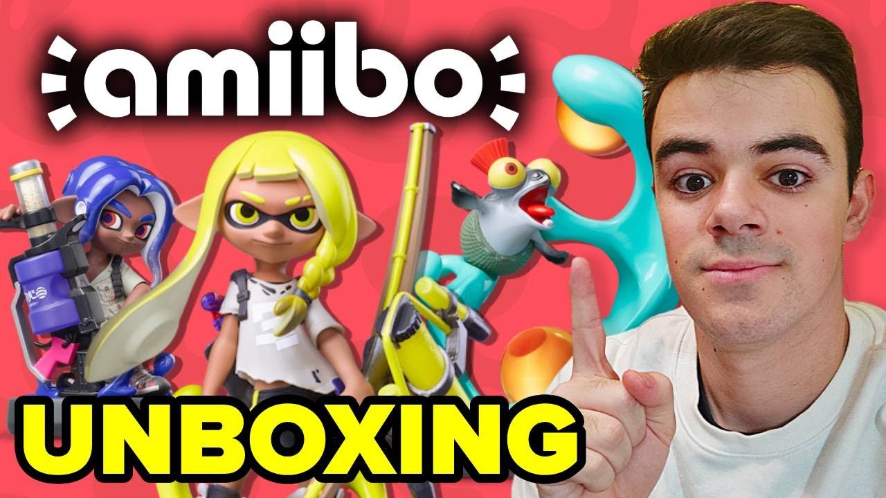 UNBOXING NUEVOS AMIIBO SPLATOON 3 (CENUTRÍN, INKLING ARCO Y OCTOLING SALPICADORA)