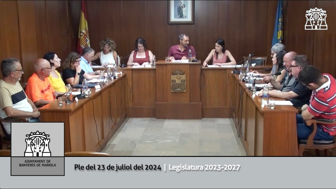 Ple del 23 de juliol del 2024 | Legislatura 2023-2027