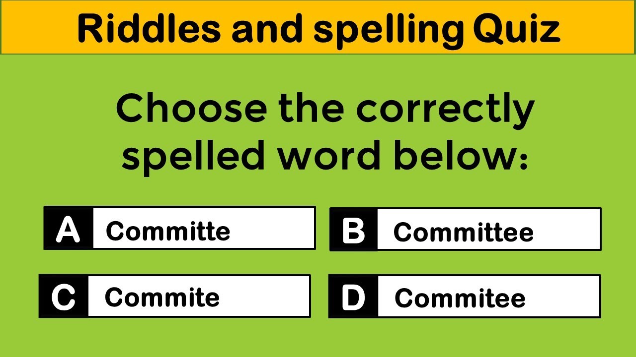 Exciting Spellings and Riddles