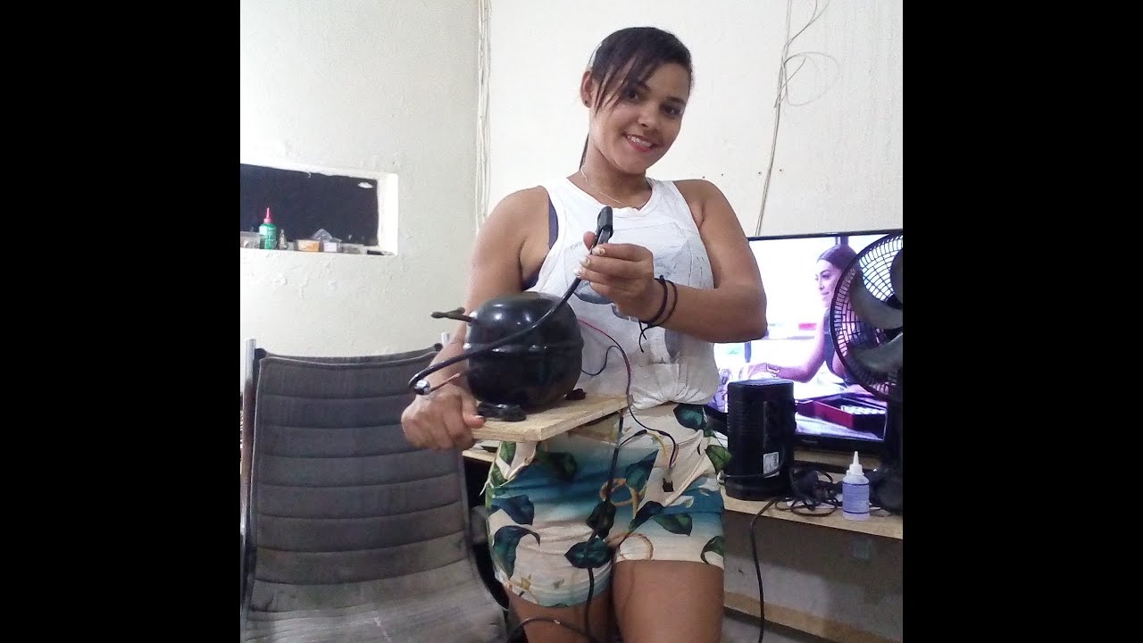 Como fazer um compressor de ar caseiro usando motor de bebedouro.
