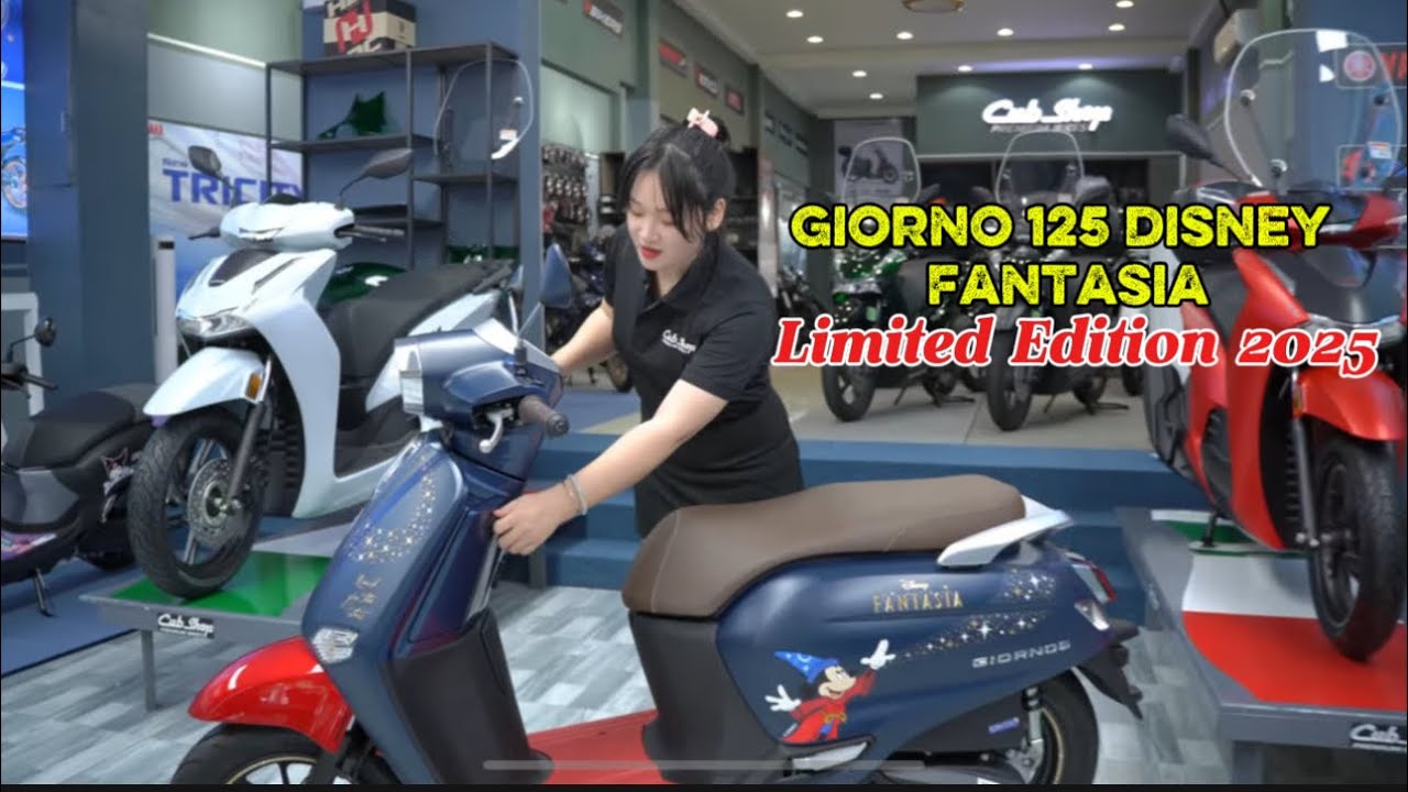 Review Honda Giorno 2025, Disney Fantasia Limited Edition, bản giới hạn 2000 xe từ Thái Lan