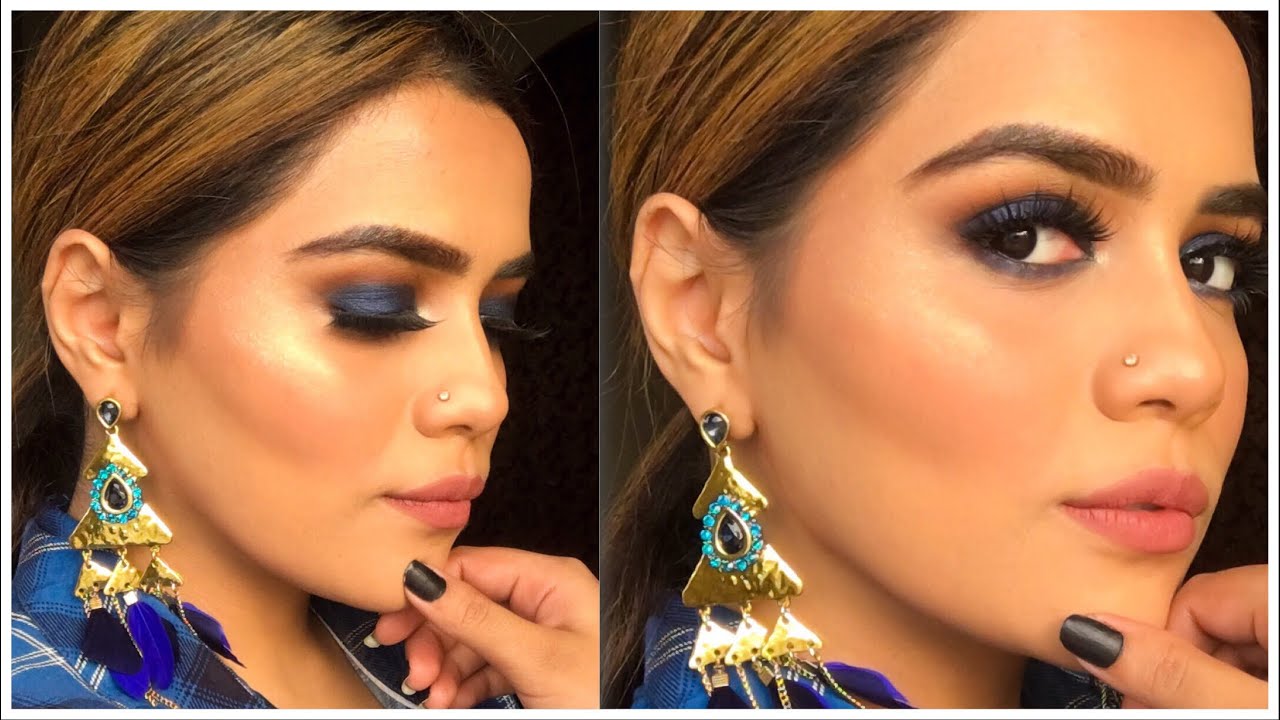 BLUE SMOKEY EYE // BEAUTIFY BY AMNA REVIEW?! 💙