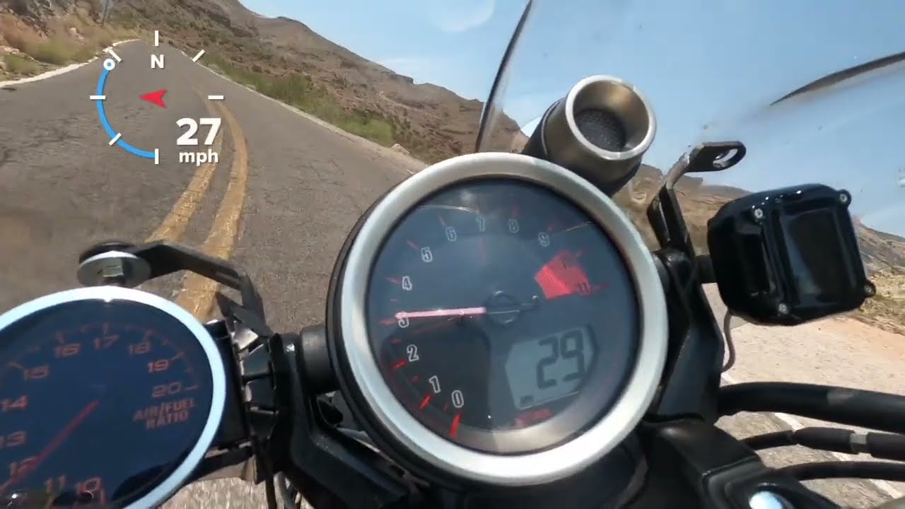 Yamaha VMAX 1700 Ride. Backroad to Oatman. HD 720p