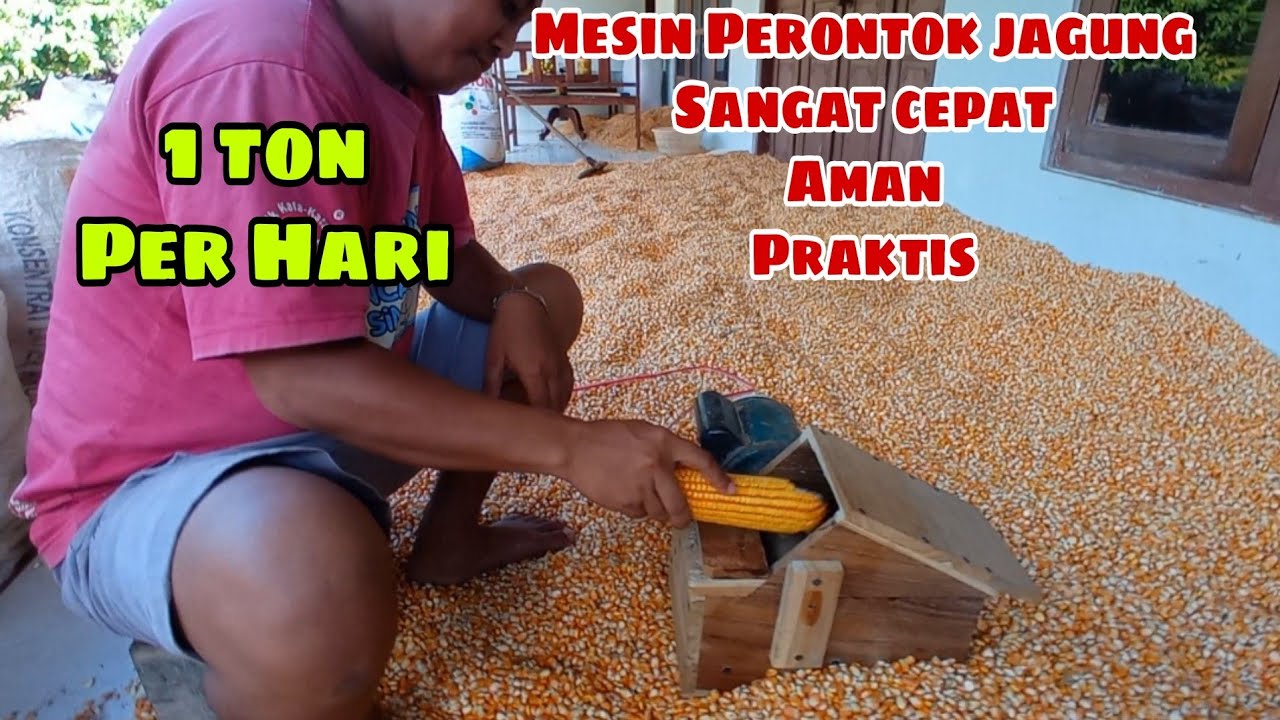 Mesin Perontok Jagung dari Dinamo Bekas Sanyo