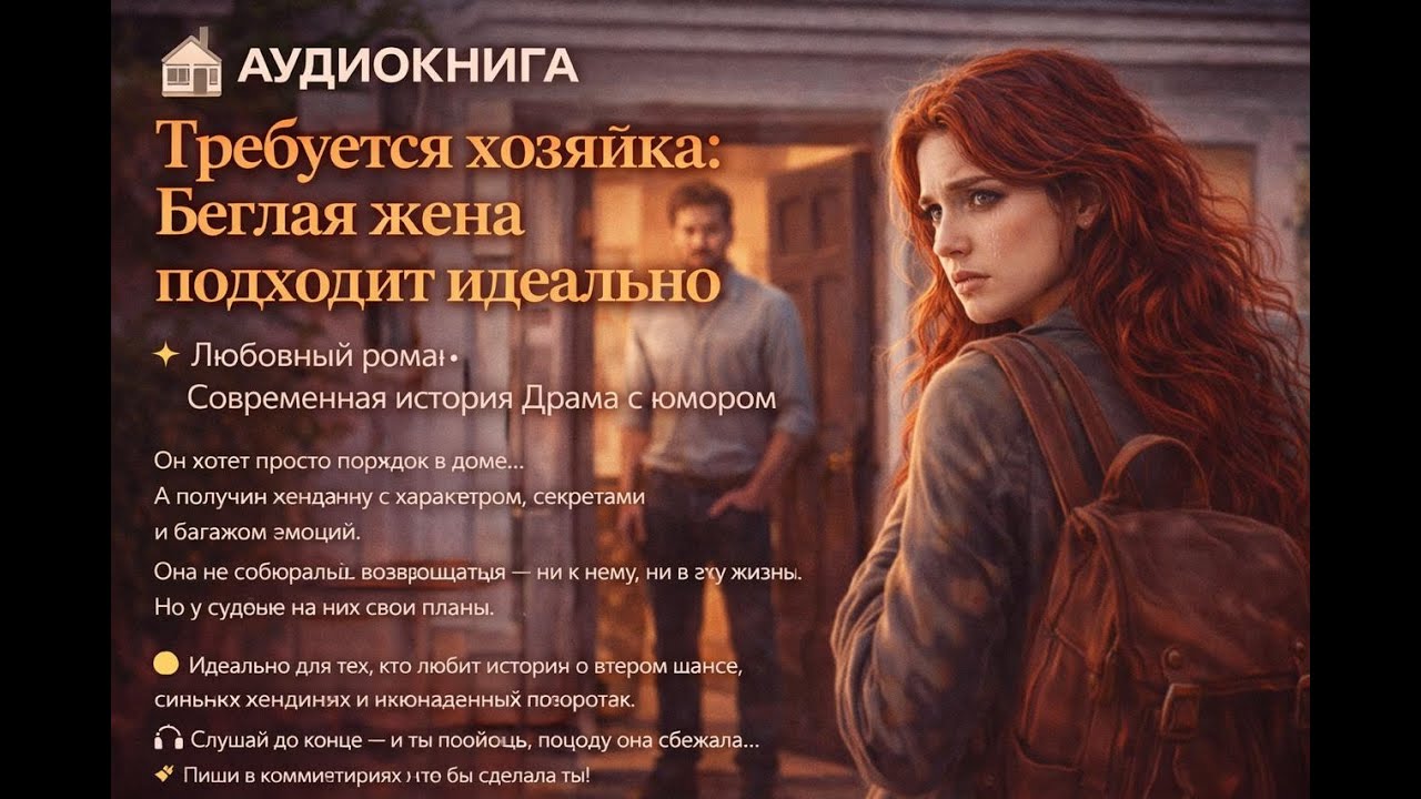 🏡 АУДИОКНИГА |Требуется хозяйка: Беглая жена подходит идеально✨ Любовный роман • Современная история