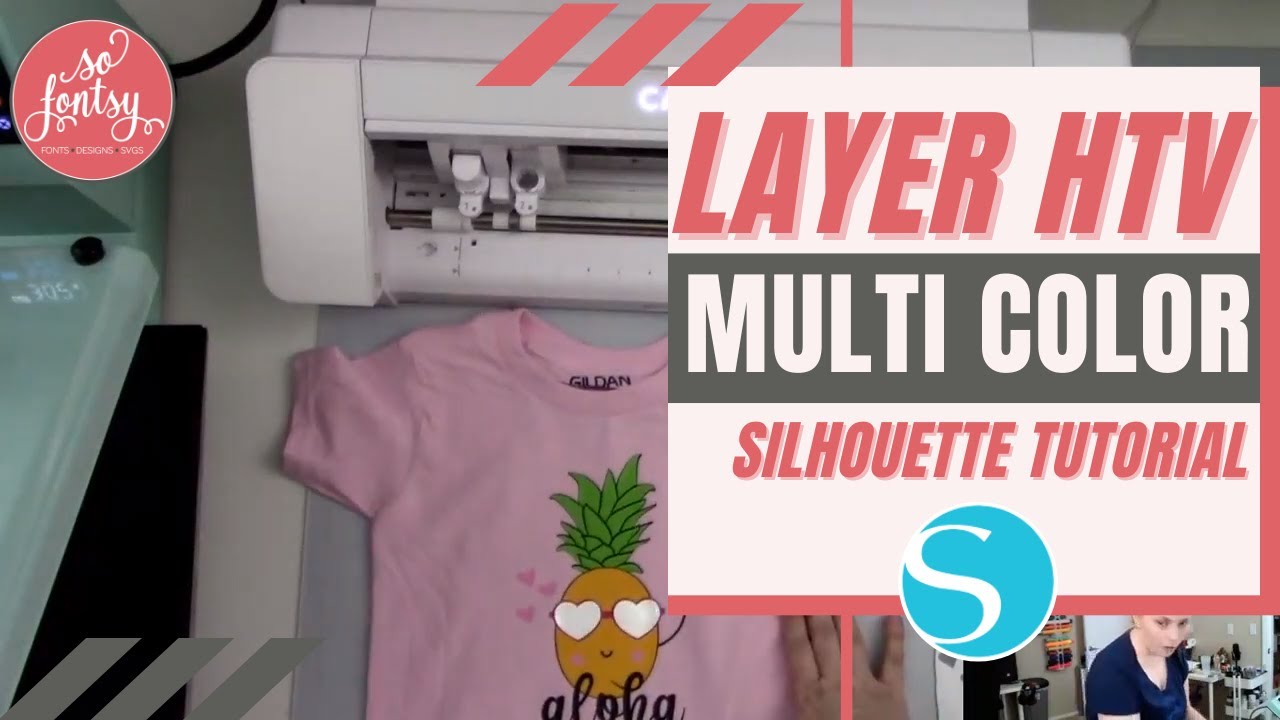 HTV Layering with Silhouette Cameo 4 and Heat Press