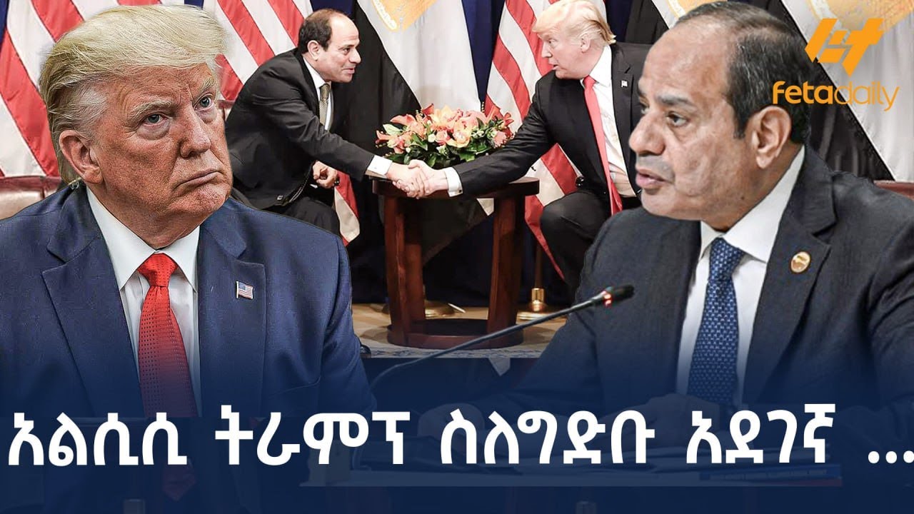 Ethiopia - አልሲሲ ትራምፕ ስለግድቡ አደገኛ ...