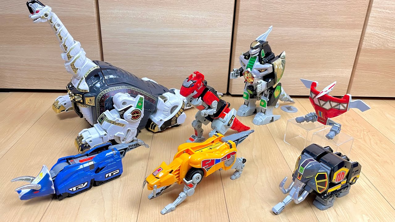 【Mighty Morphin Power Rangers All Megazord】当時品の全ジュウレンジャー DXロボで遊んでみた