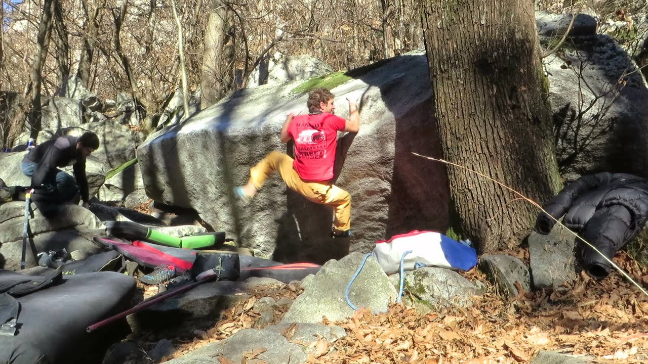 Bouldering in Cresciano, gennaio 2016
