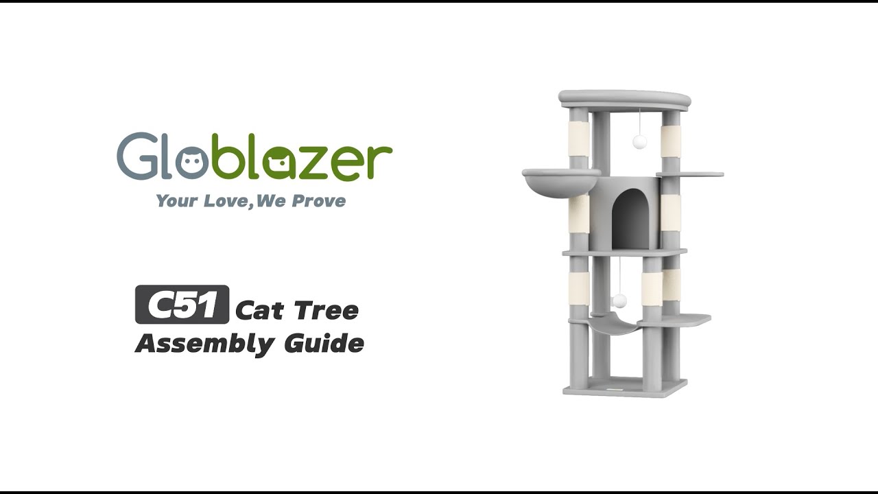 Globlazer C51 cat tree assembly guide（New）