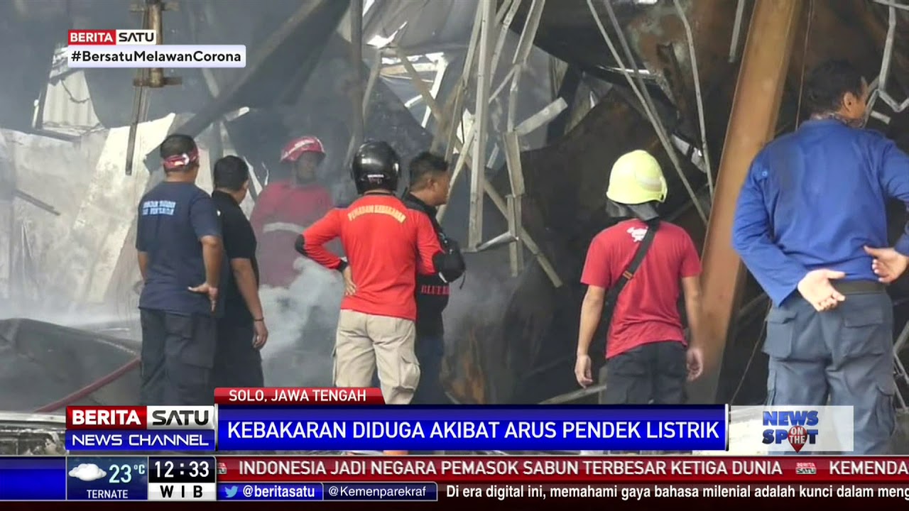 Kebakaran Toko Elektronik di Solo