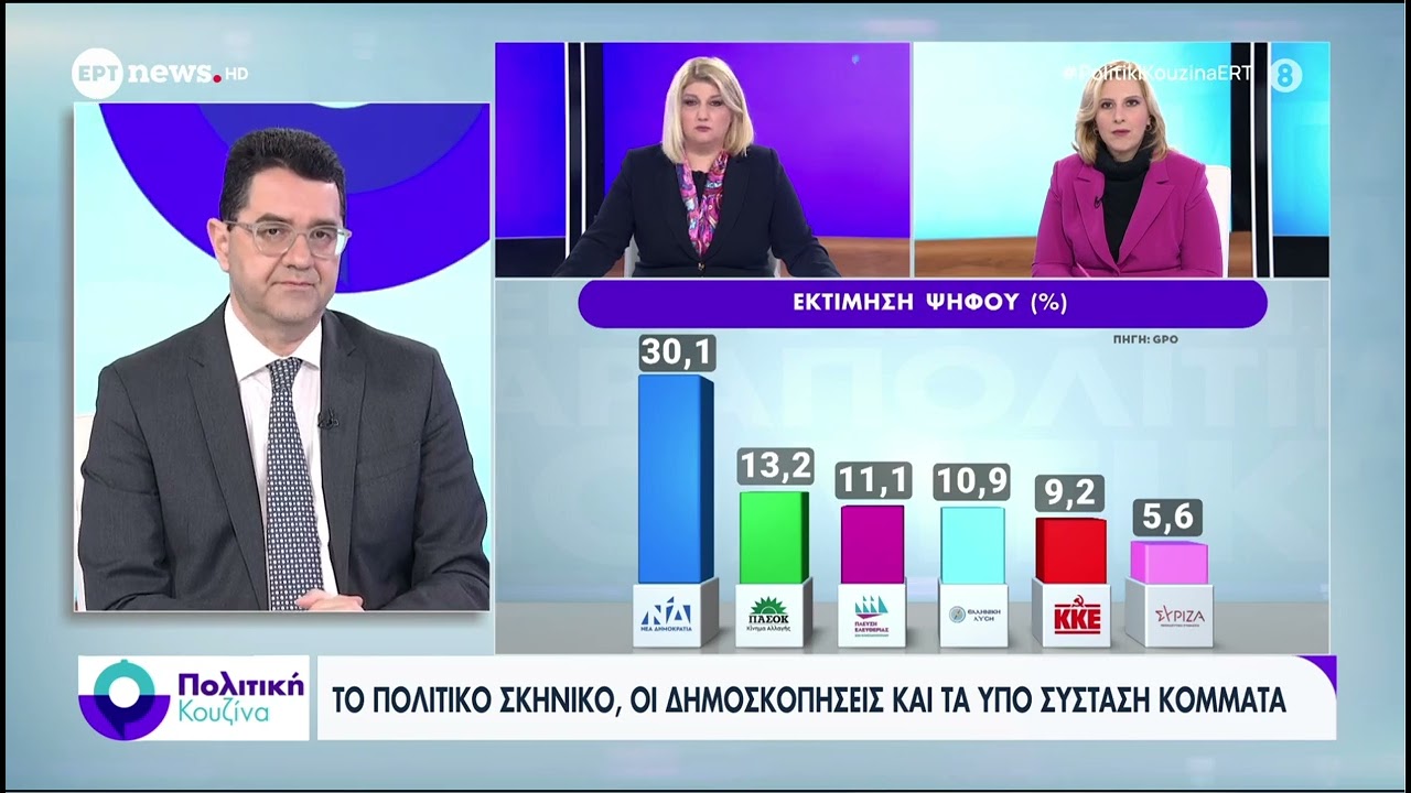 16 02 26 Ο Λευτέρης Κτιστάκης στην εκπομπή ΠΟΛΙΤΙΚΗ ΚΟΥΖΙΝΑ στο ERTNEWS.