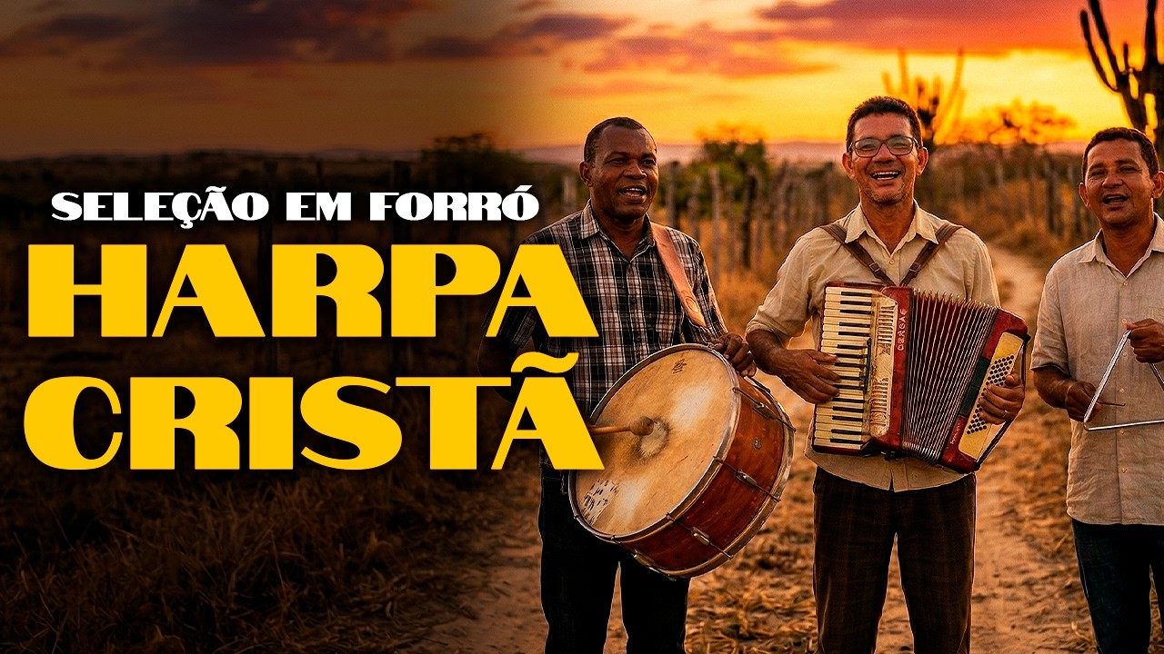 1 HORA de HARPA CRISTÃ em FORRÓ NORDESTINO para FORTALECER sua FÉ l LOUVORES EM FORRÓ