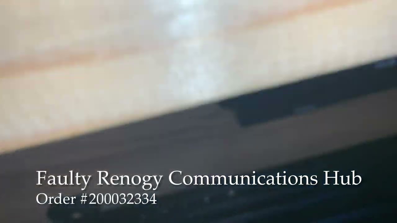 Faulty Renogy Communications Hub. Order #200032334