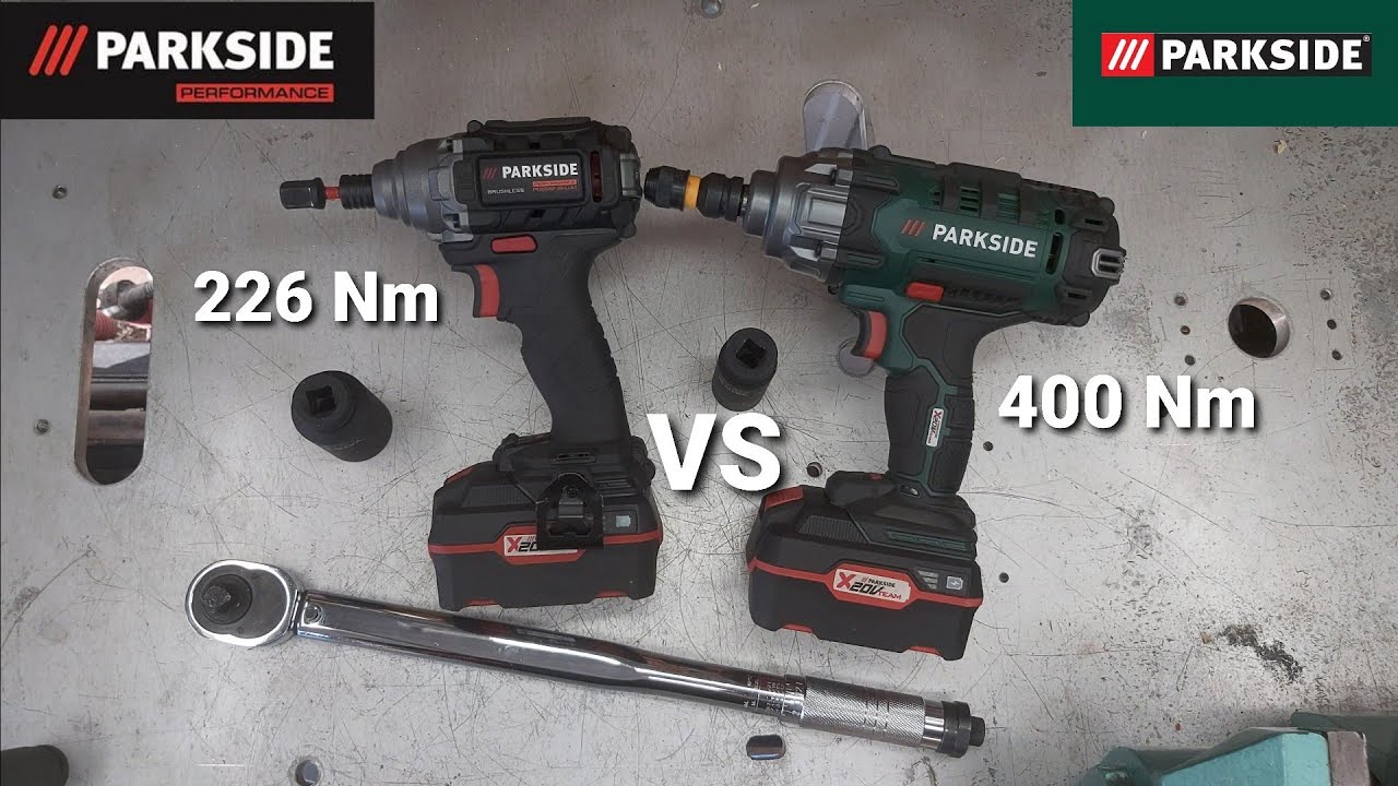 Ударный гайковерт Parkside Performance PDSSAP 20 Li-A1 226 Нм и 400 Нм PASSK 20Li A1