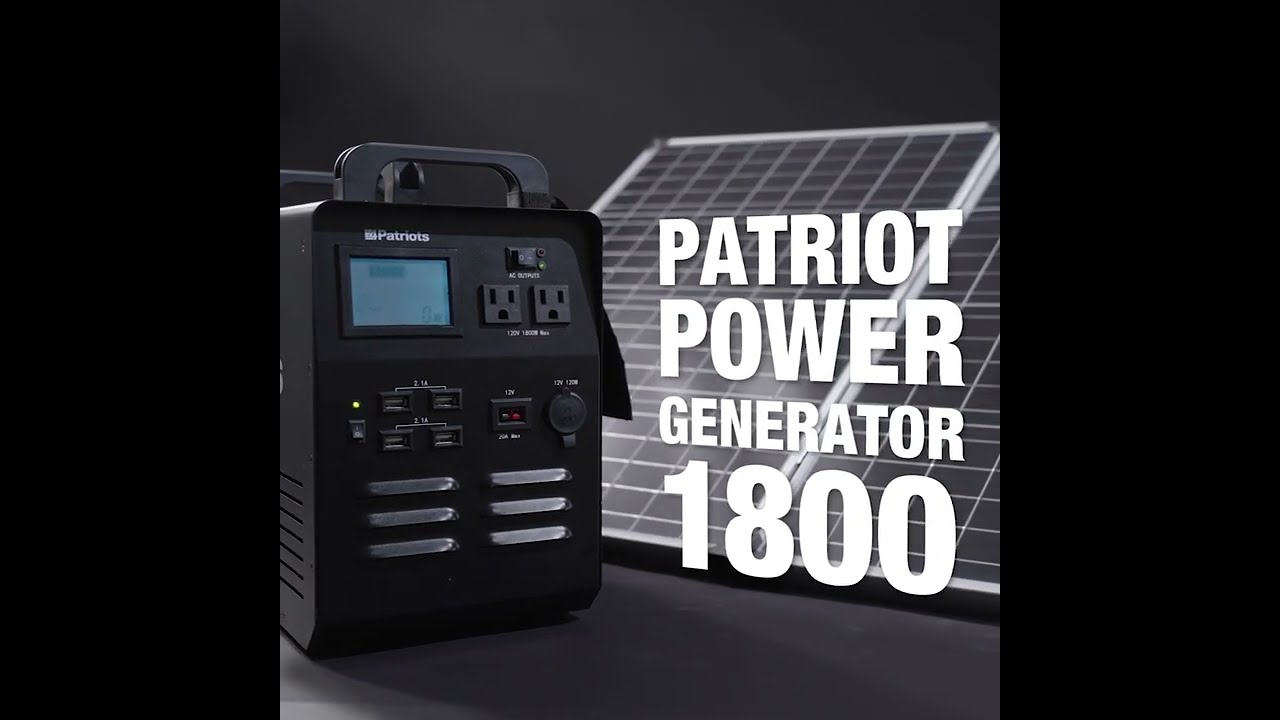 The Patriot Power Generator 1800! For good. We have a very limited number left.
