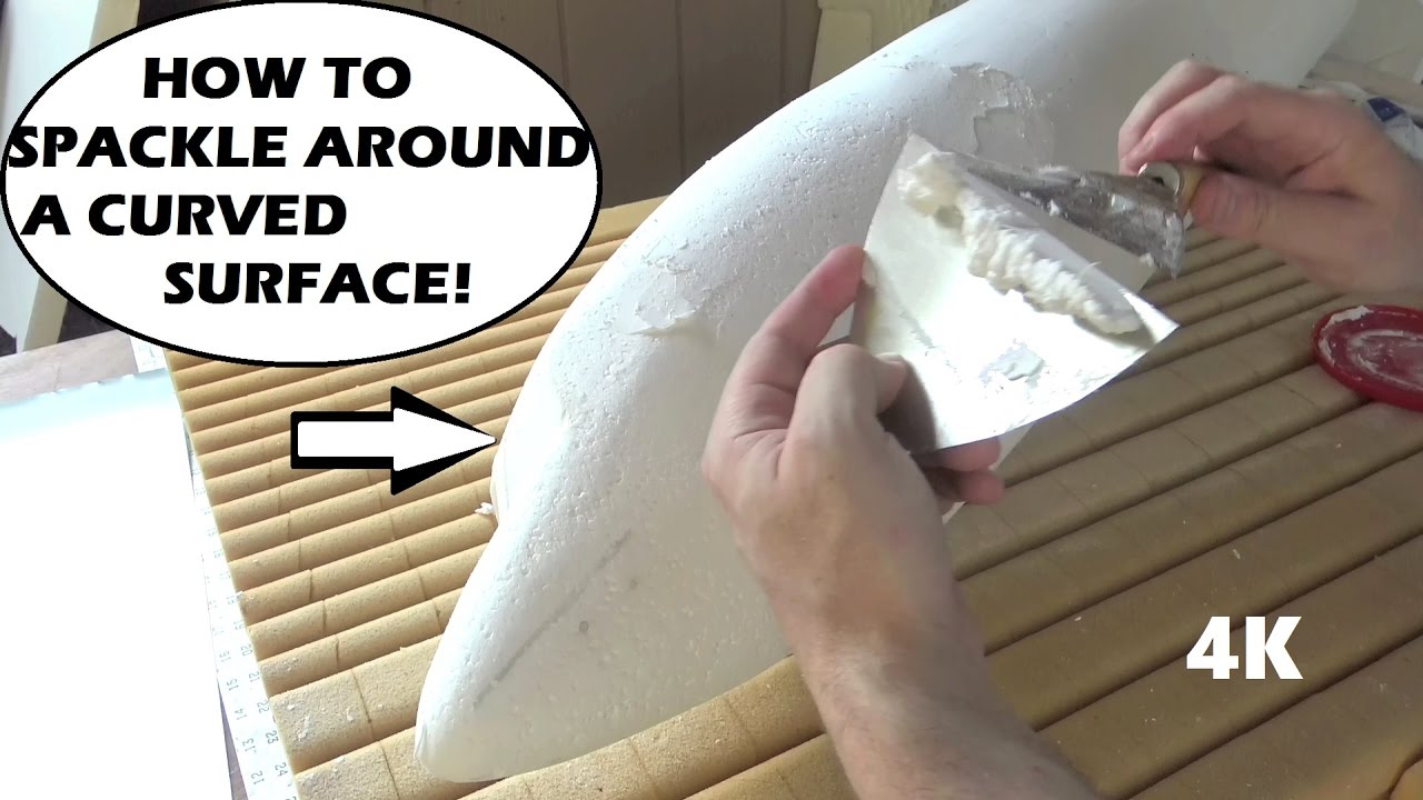 How to Spackle Curved RC Plane Surfaces [4K]