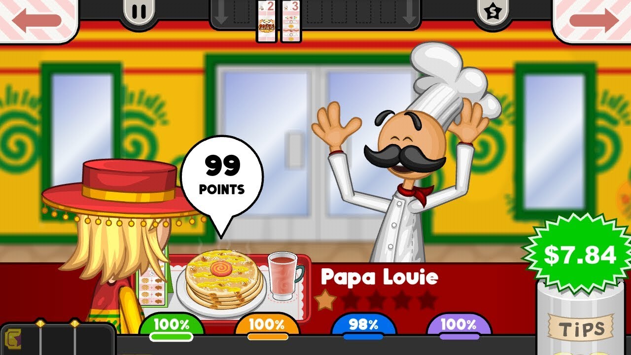 Papa's Pancakeria To Go! Unlocking Papa Louie!!!