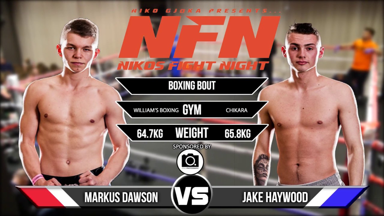 MARKUS DAWSON VS JAKE HAYWOOD - BOXING - NIKO FIGHT NIGHT
