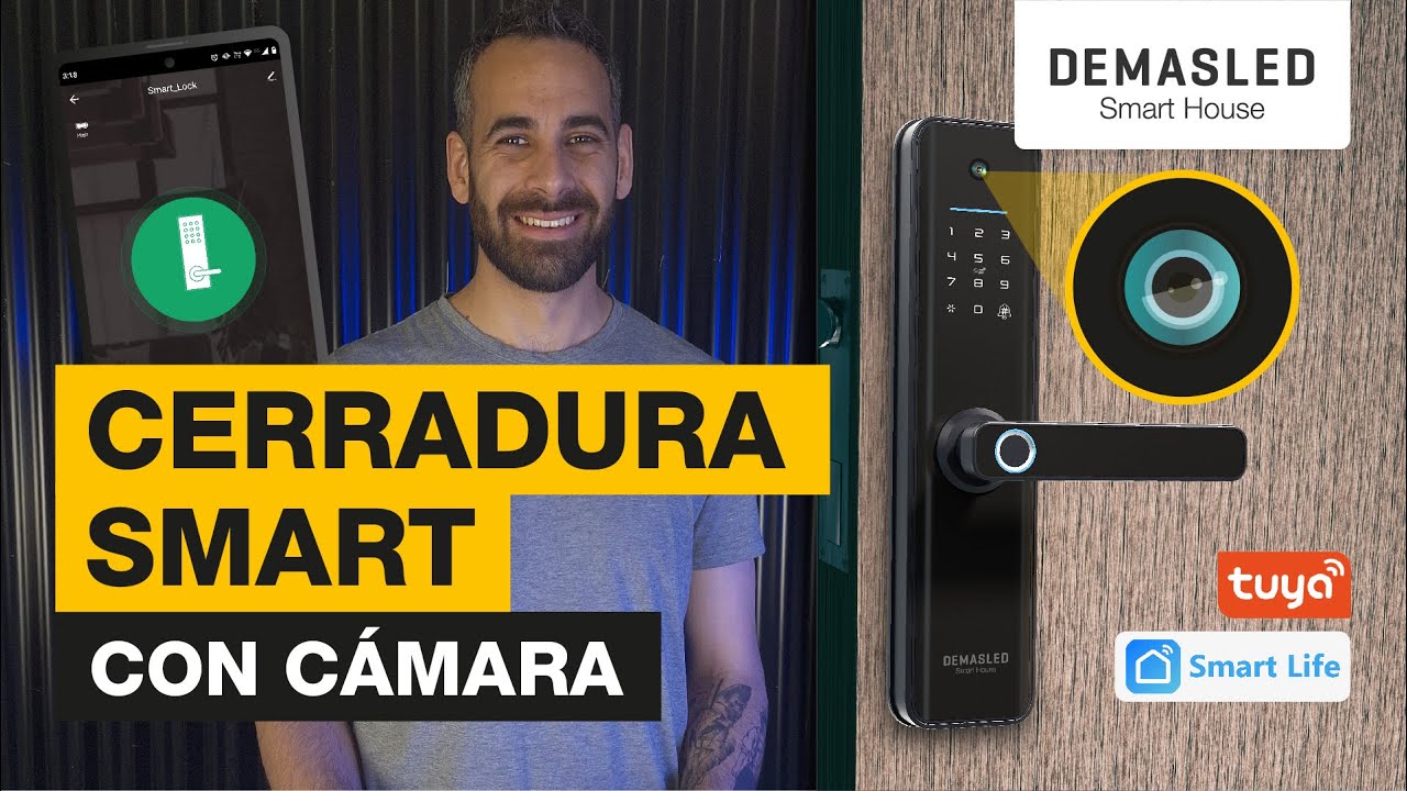 Tutorial Cerradura Biométrica Smart WIFI con Cámara  -  DEMASLED #tutorial  #domotica  #smart