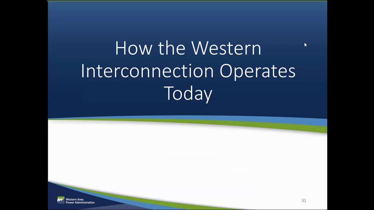 Module 4: How the Western Interconnection Operates Today