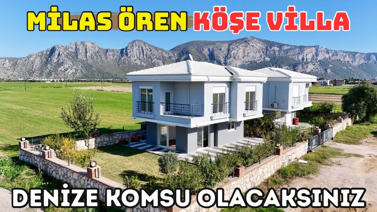 Ören’de Denize Çok Yakın Muhteşem Villa Köşe Konumda Muğla Milas D-9