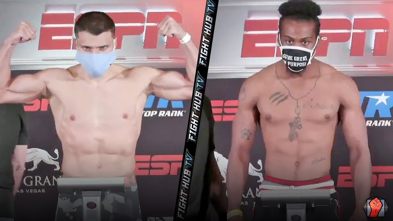 NIKOLOZ SEKHNIASHVILI VS. ISIAH JONES - FULL WEIGH IN AND FACE OFF VIDEO