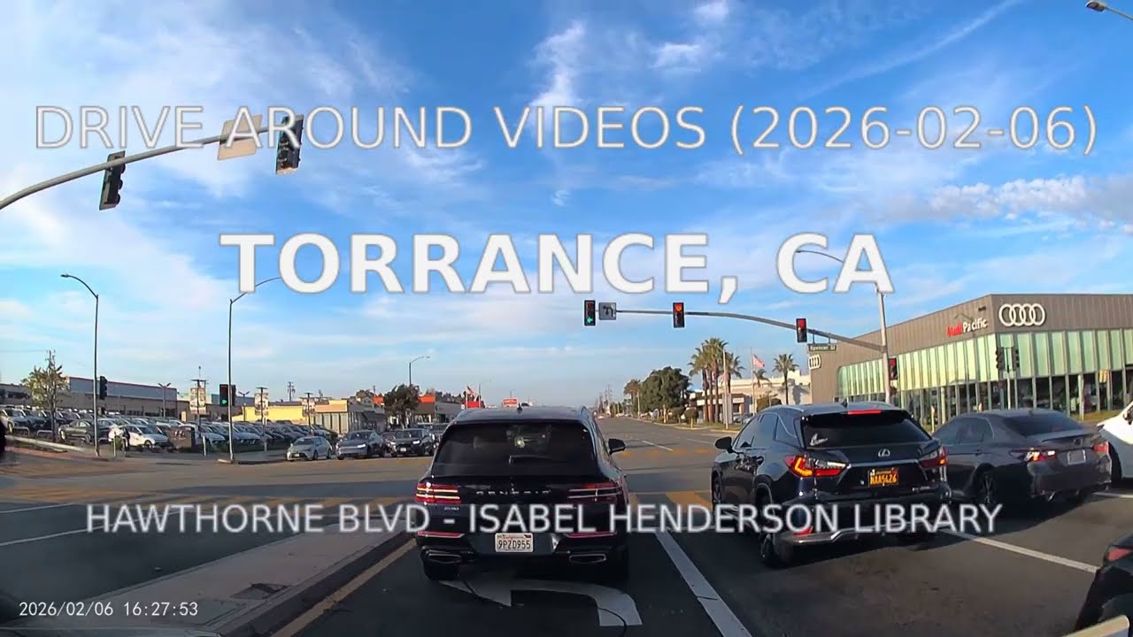 Driving Videos - Hawthorn Blvd to Isabel Henderson Library  in Torrance California