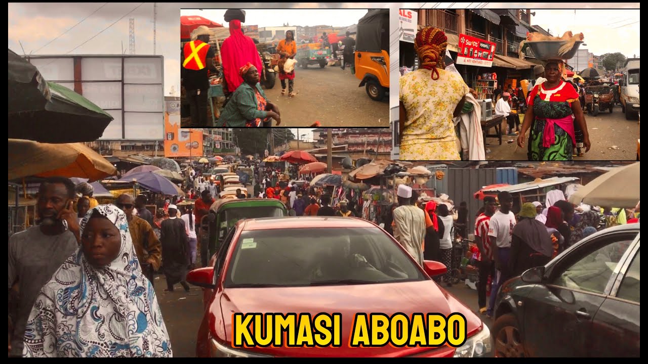 Driving in a local bus from Aboabo to Aboabo Station market in Kumasi | Ghana Tour | driving Tour
