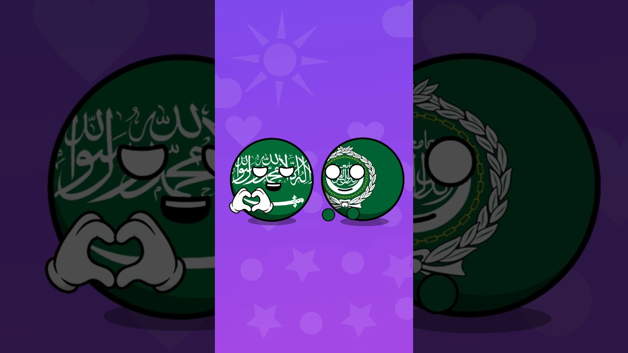Countries treat the heart of Saudia Arabia🇸🇦 #historyballs #countryballs
