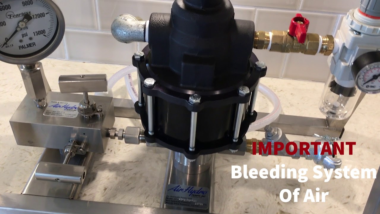Air Operated Hydrostatic Test Pump - Setup and Operation - How it Works