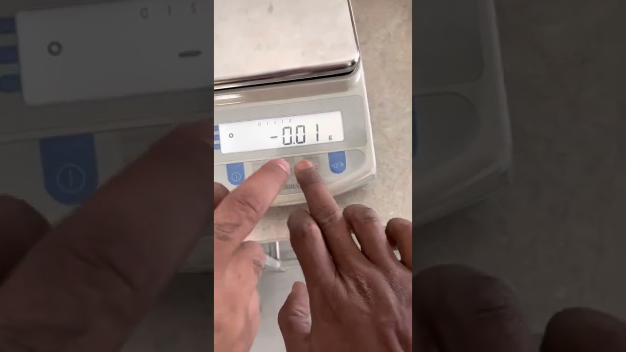 Vibra small weighing scale calibration
