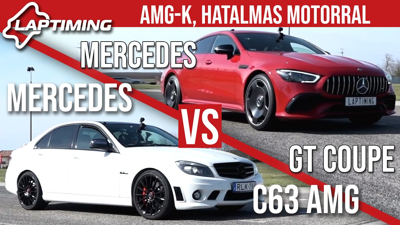 AMG-k hatalmas motorral - Mercedes C63 AMG vs. Mercedes GT Coupe (Laptiming ep.179)