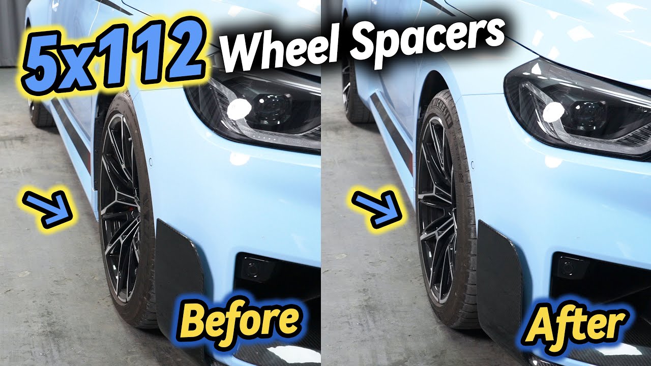 Проставки для колес BMW M2 G87 5x112: фото до и после - Запчасти BONOSS для тюнинга BMW