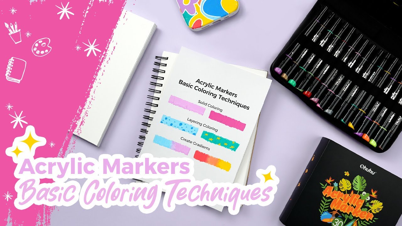How To Color with Acrylic Markers