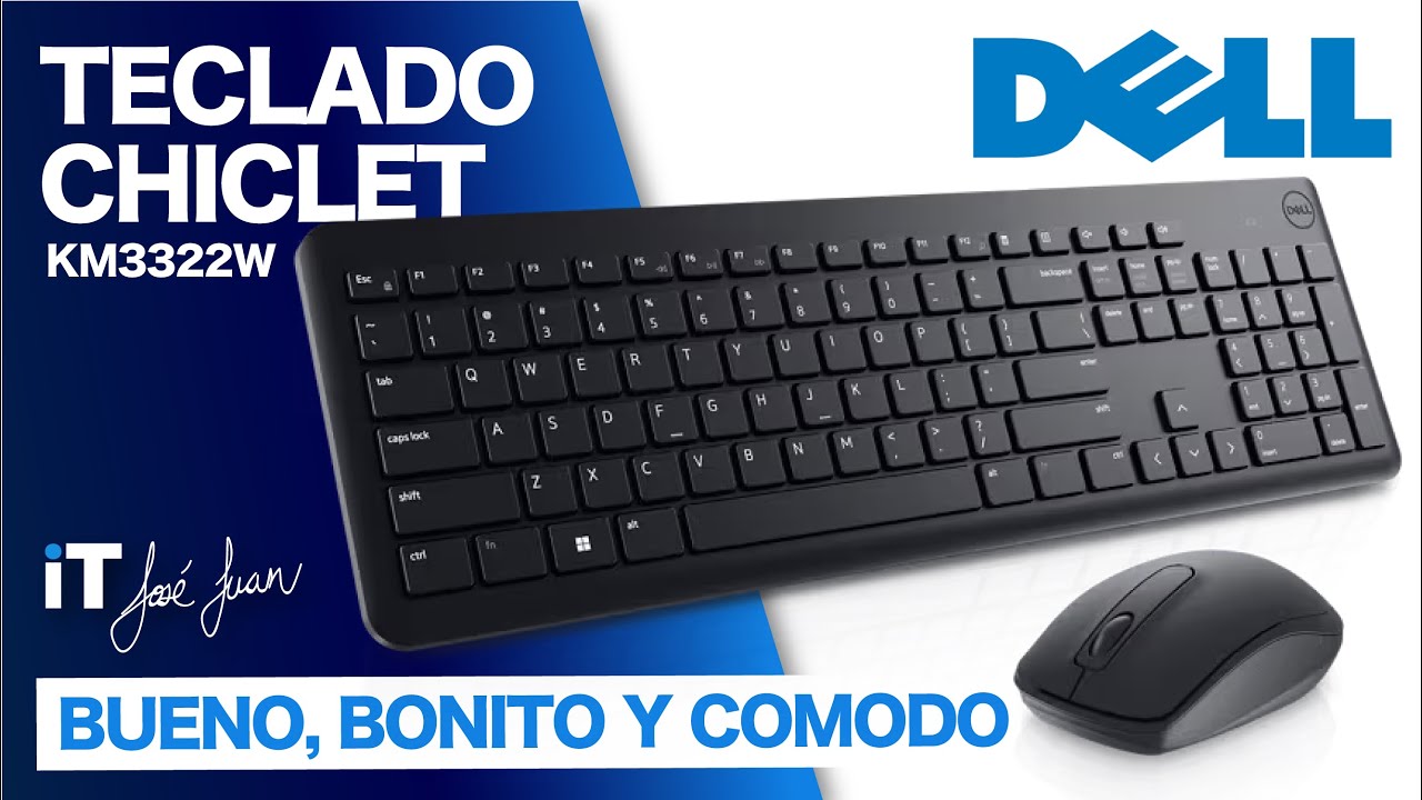 🤙🏻 Un Kit de teclado y mouse comodísimo y económico - Dell KM3322W ⌨️