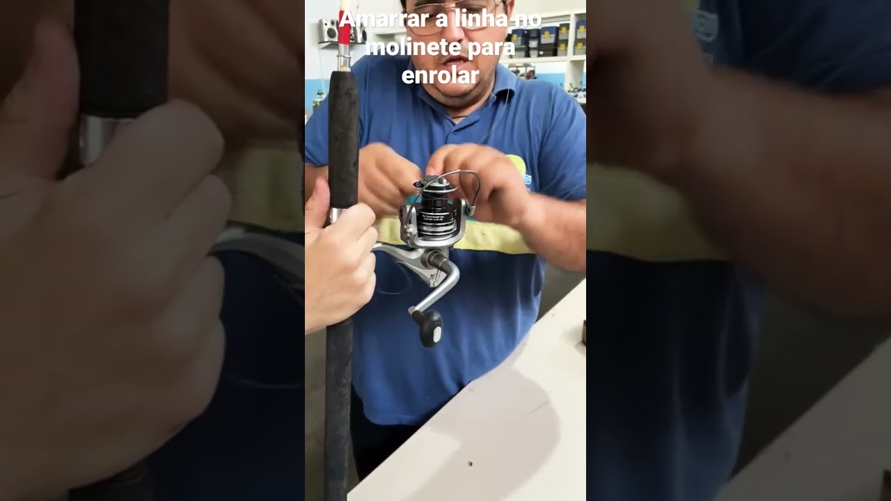 Como colocar linha no molinete de forma simples