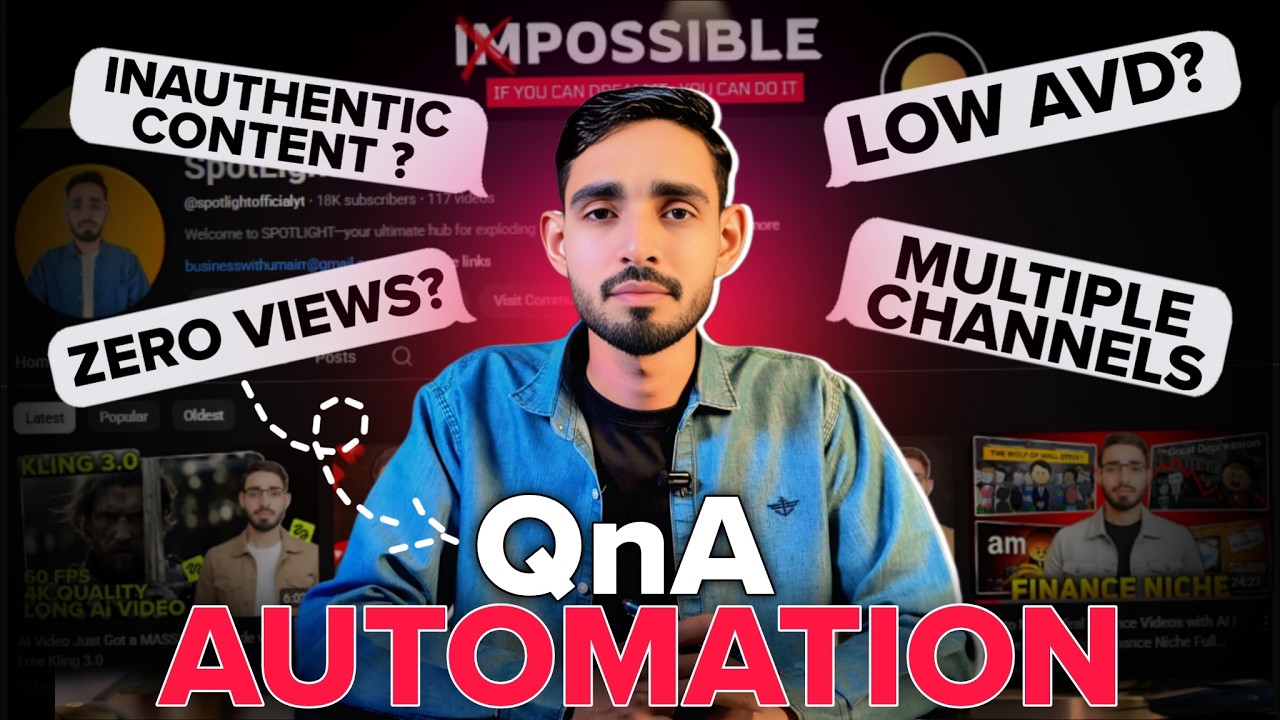 Exclusive Youtube Automation | Faceless Channel | USA Channel QNA